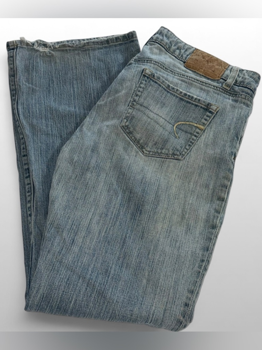 American Eagle Artist Bootcut Jeans Womens 10 Light Wash Y2K Low Rise